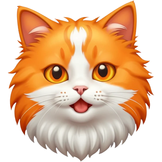A cat popping emoji
