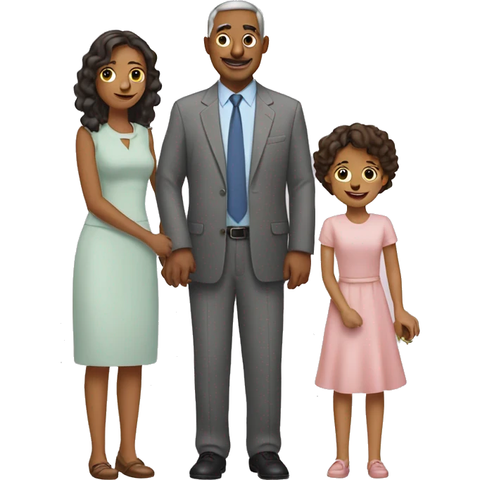 father mother daughter emoji