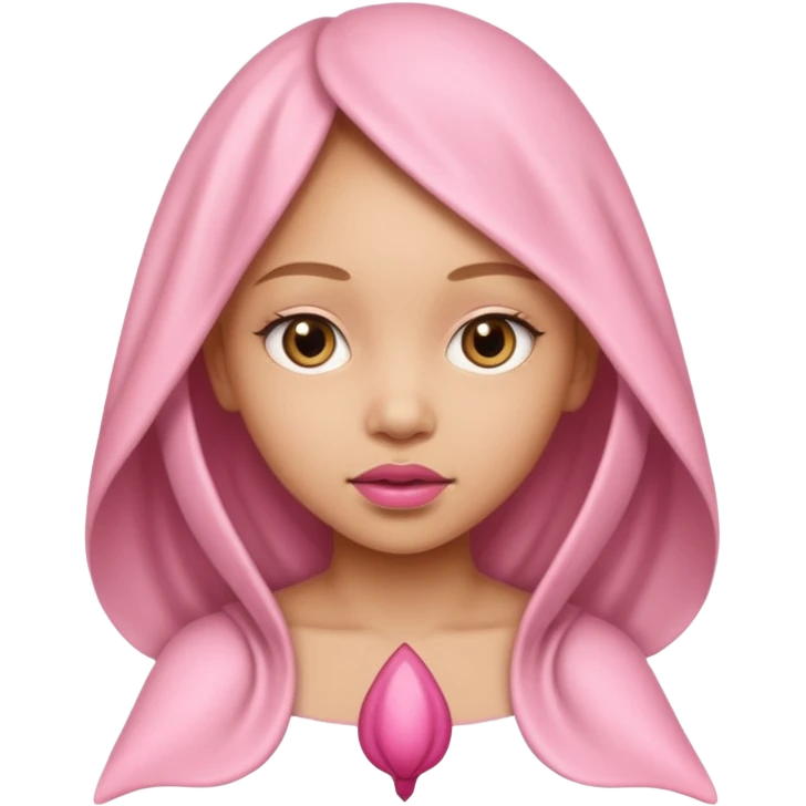 Naked vagina light skin girl vulva emoji