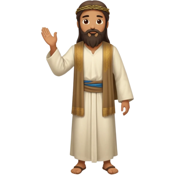 fullbody Jerusalem man in Jesus-era clothes emoji