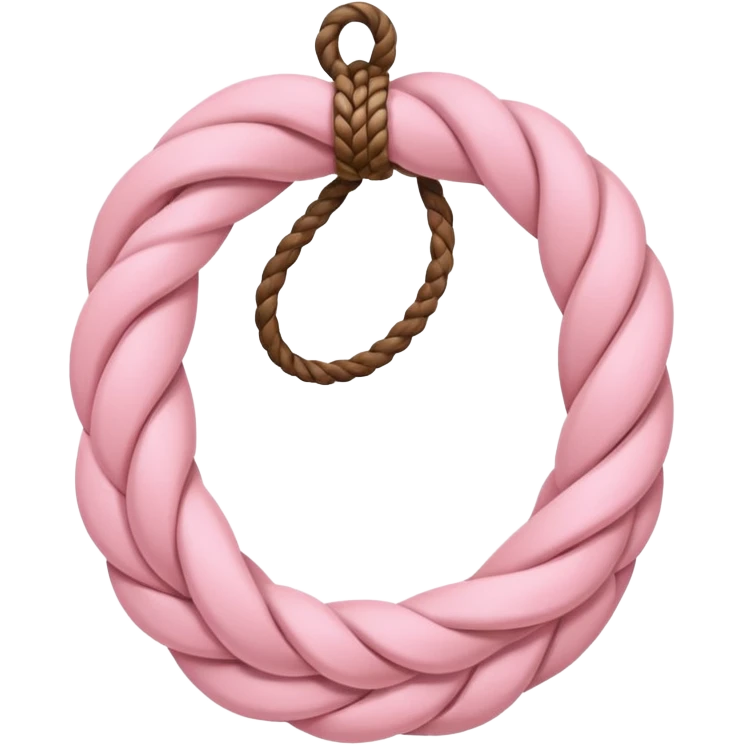 Soft pink laso rope emoji