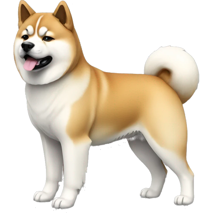 Akita Dog Breed Full Body emoji