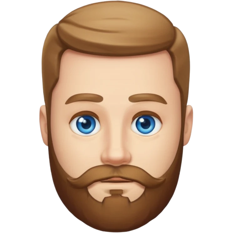 Hombre blanco con barba  emoji