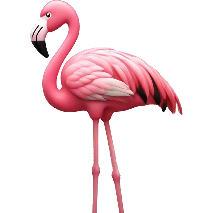 aruba beach and flamingo emoji