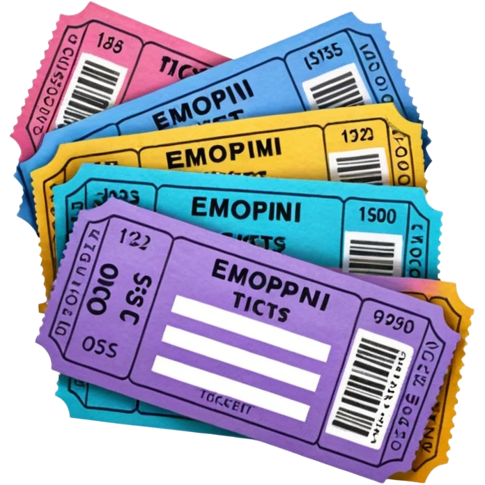 tickets of a concert emoji