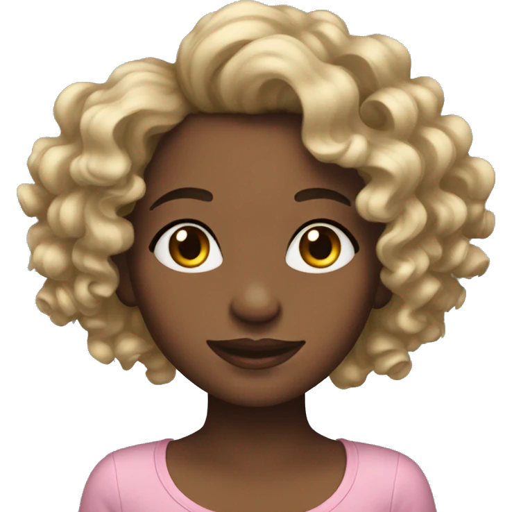 girl wearing heatless curls emoji