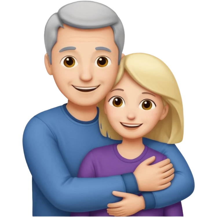 abrazar a mi papa mama emoji