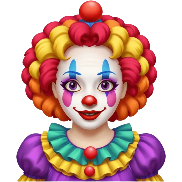 woman clown dancing emoji