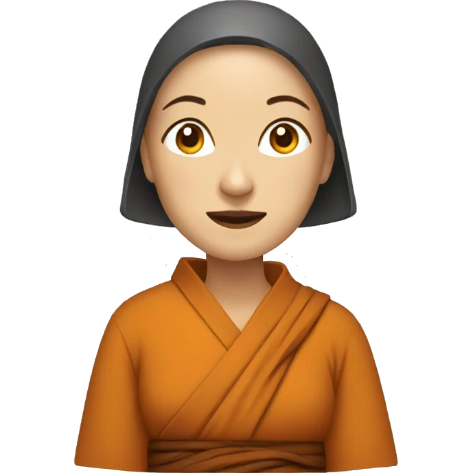 woman monk emoji