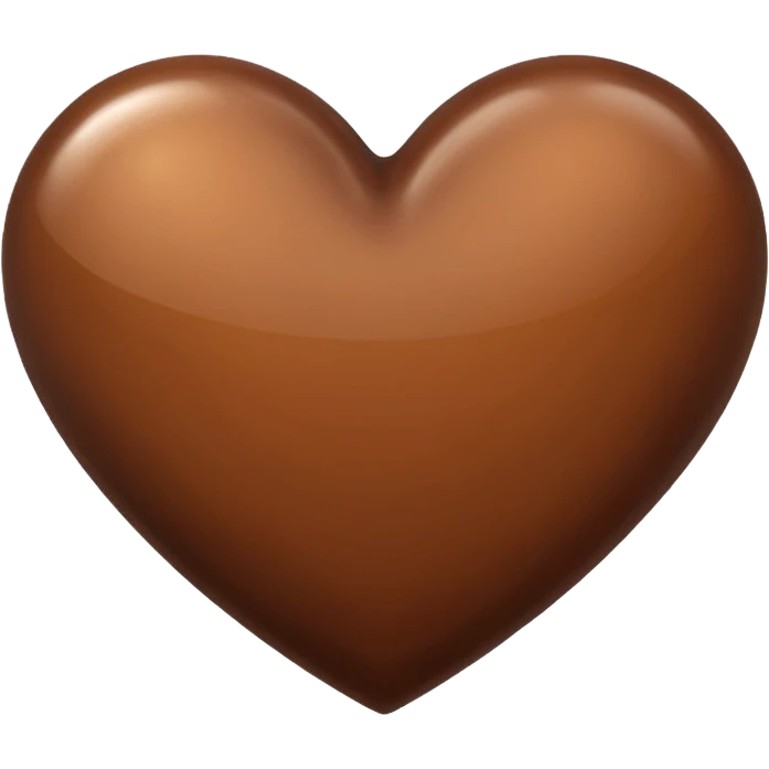 cuore marrone emoji