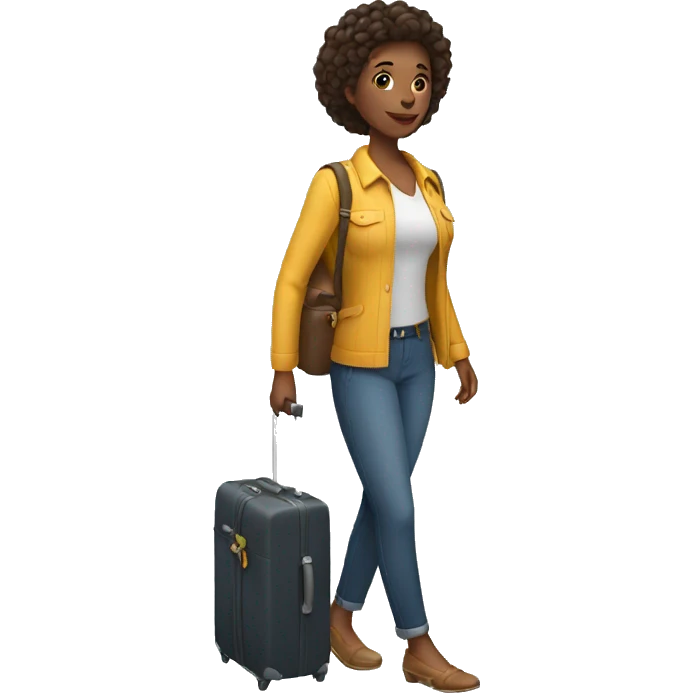 woman with luggage emoji