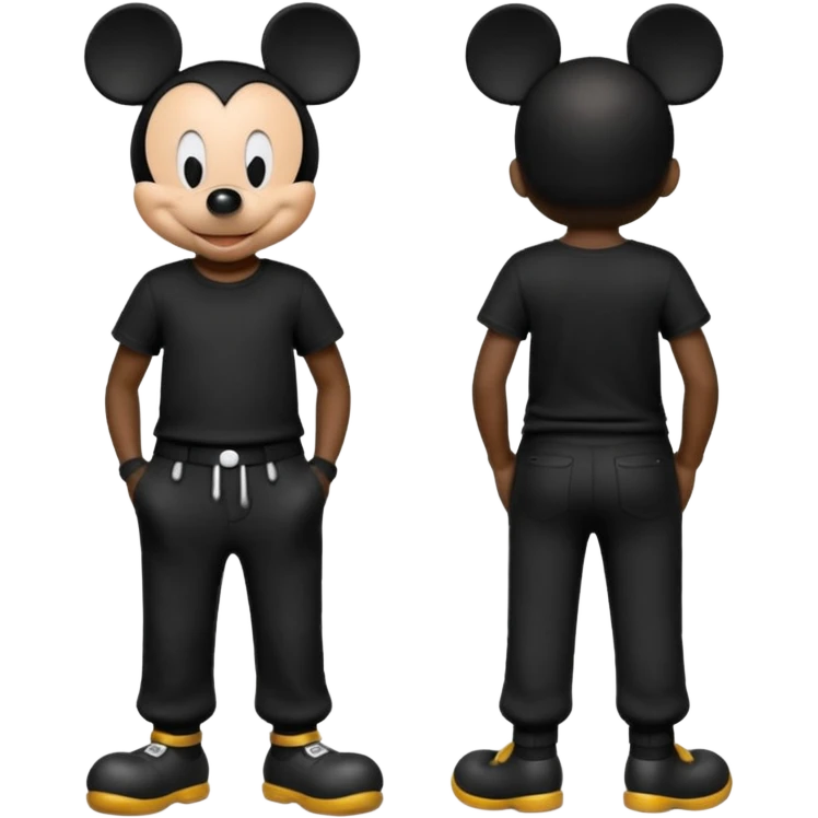 mickey en tn full black emoji
