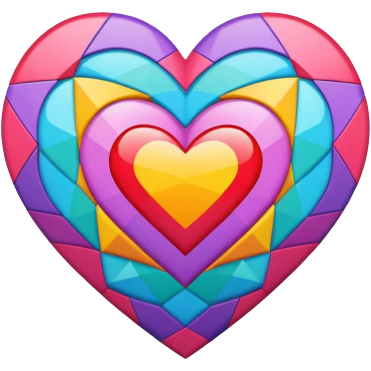 kaleidoscope heart emoji