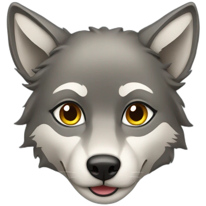 Female wolf  emoji