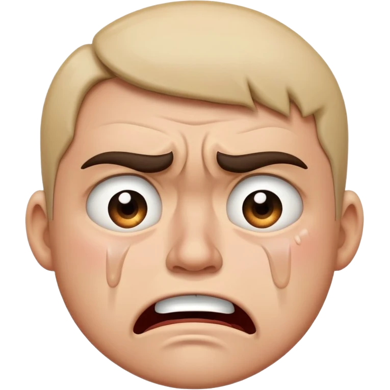 Angry crying emoji