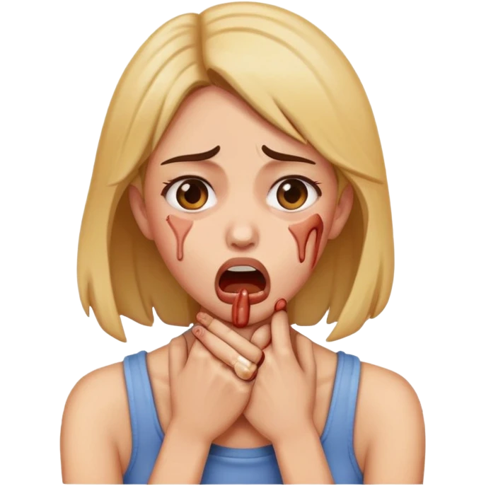 Female choking emoji emoji