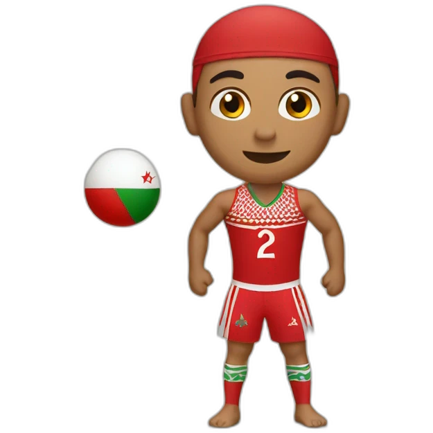 Maillot du maroc emoji