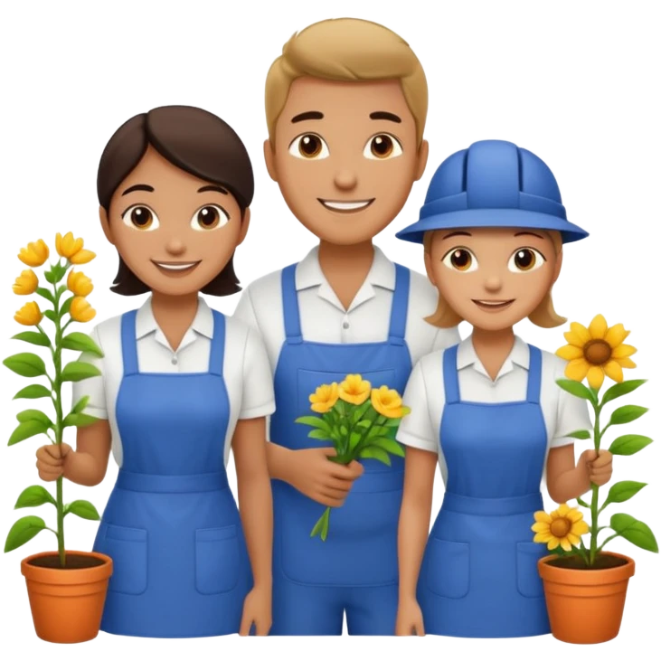 Housekeeping and gardener Couple emoji