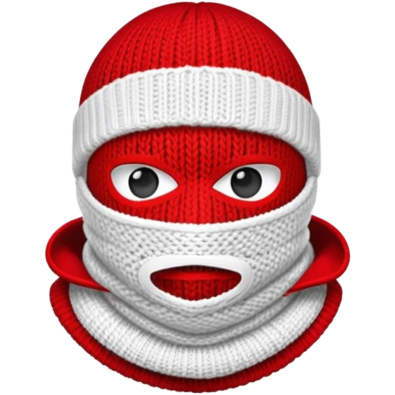 red ski mask emoji