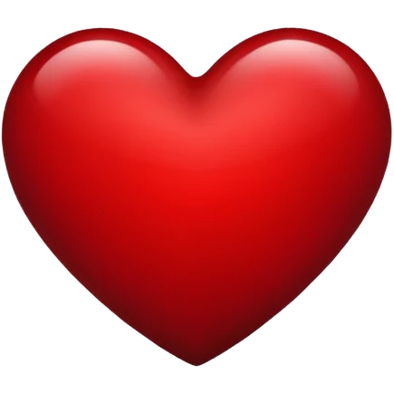 Dark deep red heart shape emoji