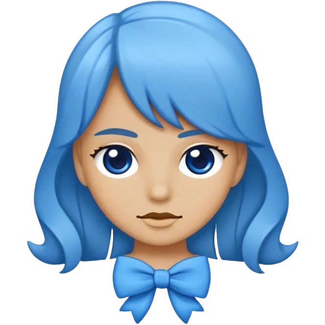 Fiocco blu emoji