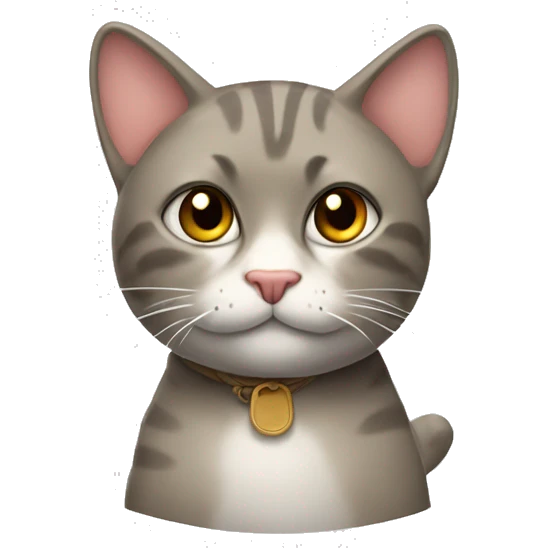 Gato com um pão na cara emoji
