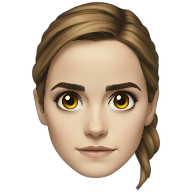 Emma Watson crâne tête de mort emoji