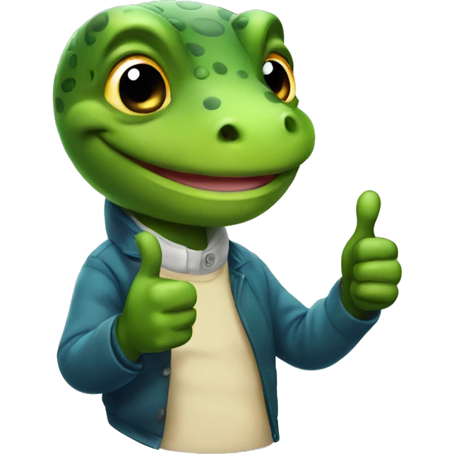salamander a thumbs up emoji
