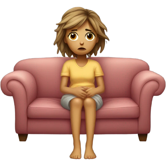 Girl crashing out over her ex emoji