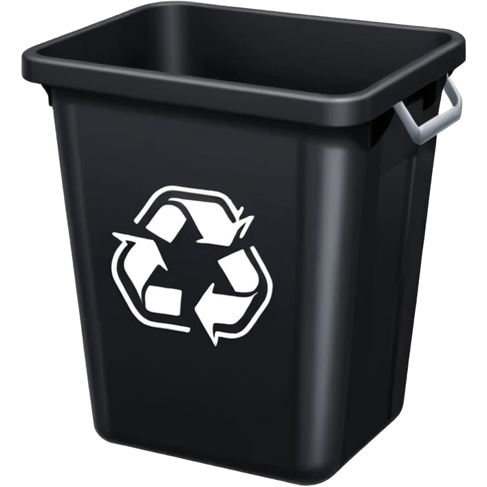 empty black BIN WITH "ELECTRONIC" WORD IN IT. CORRECT SPELLING PLEASE emoji