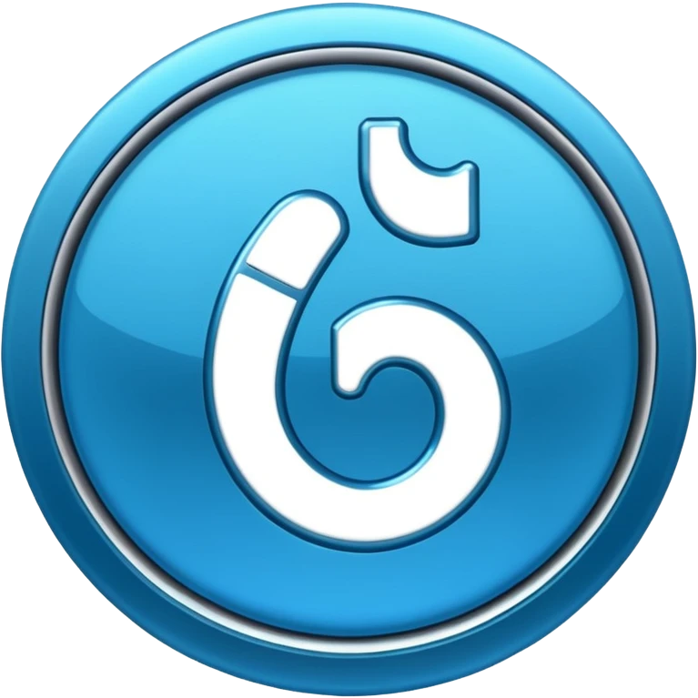 BLUE TIK TOK TICK emoji