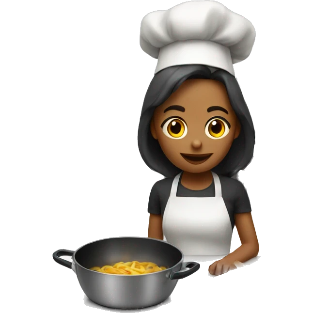 cooking girl  emoji