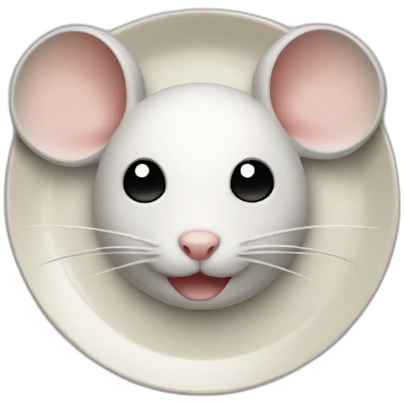 mouse with an empty plate emoji