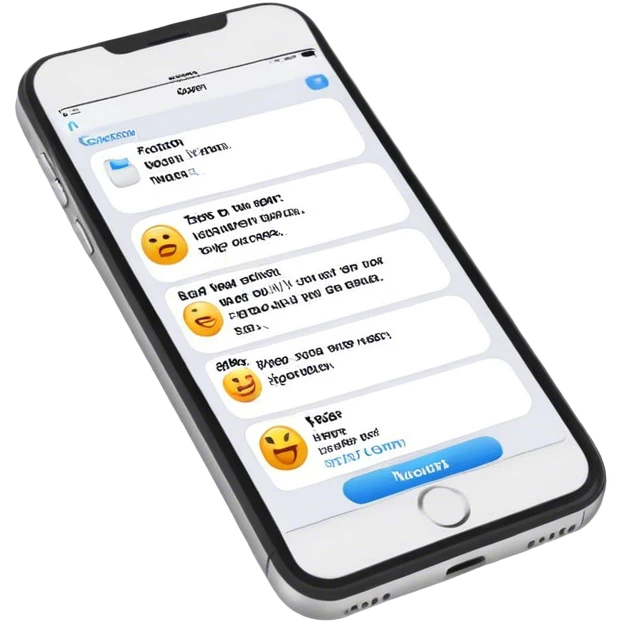 text on a website page emoji