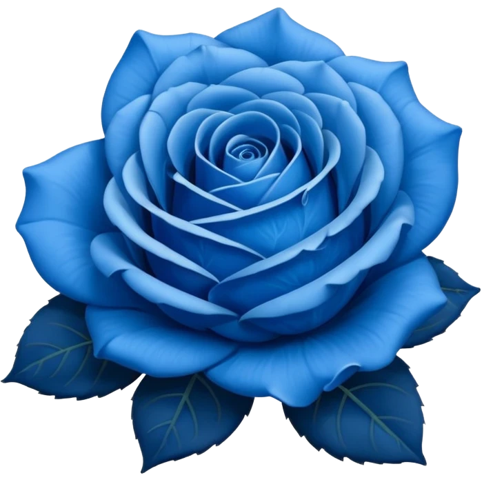 Rosa azul emoji