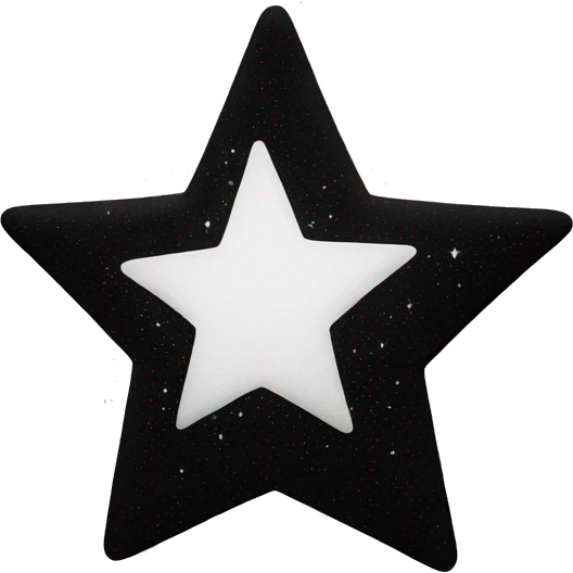 Star black and white emoji