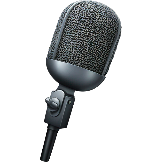 Podcast microphone emoji