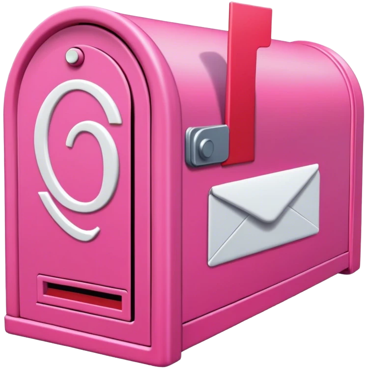 pink mailbox emoji