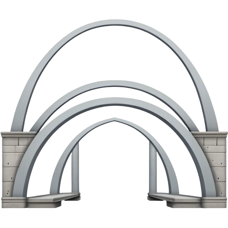 use this bridge. 2 ARCHES, one big platform. you see how there is 2 arches on top emoji