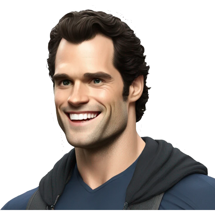 Henry Cavill happy emoji