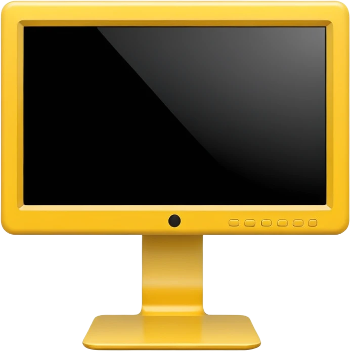 yellow monitpr emoji