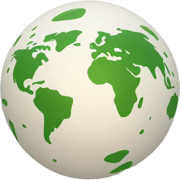 globe round with travel route dots emoji
