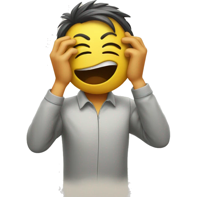 Smiley doing a face palm emoji