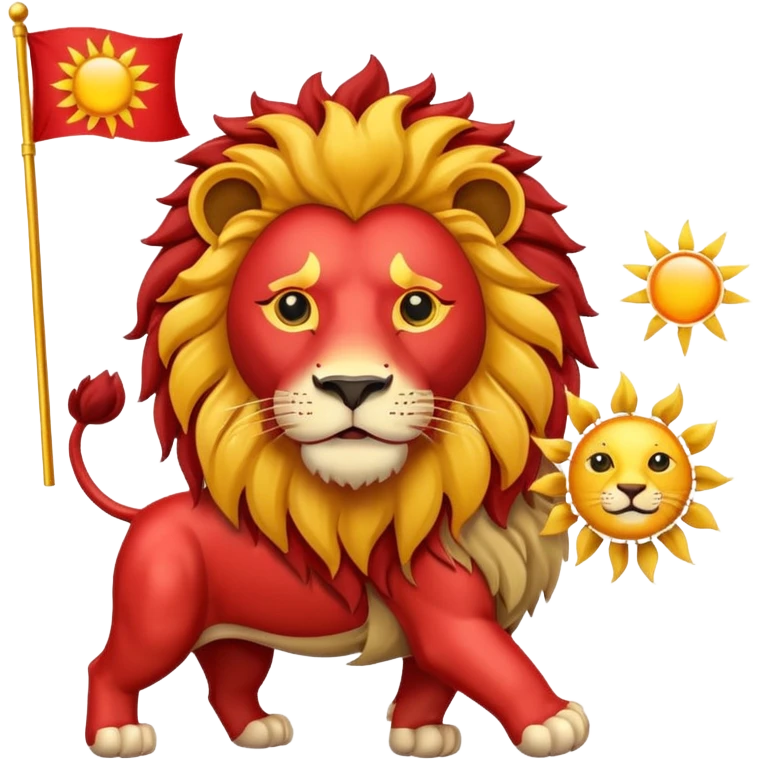 پرچم شیر و خورشید emoji
