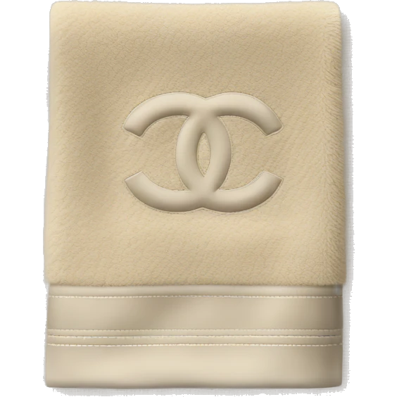 Chanel towel beige emoji