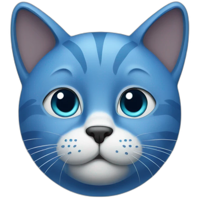 Blue cat emoji