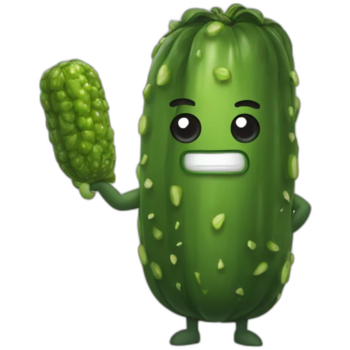 pickle superhero emoji