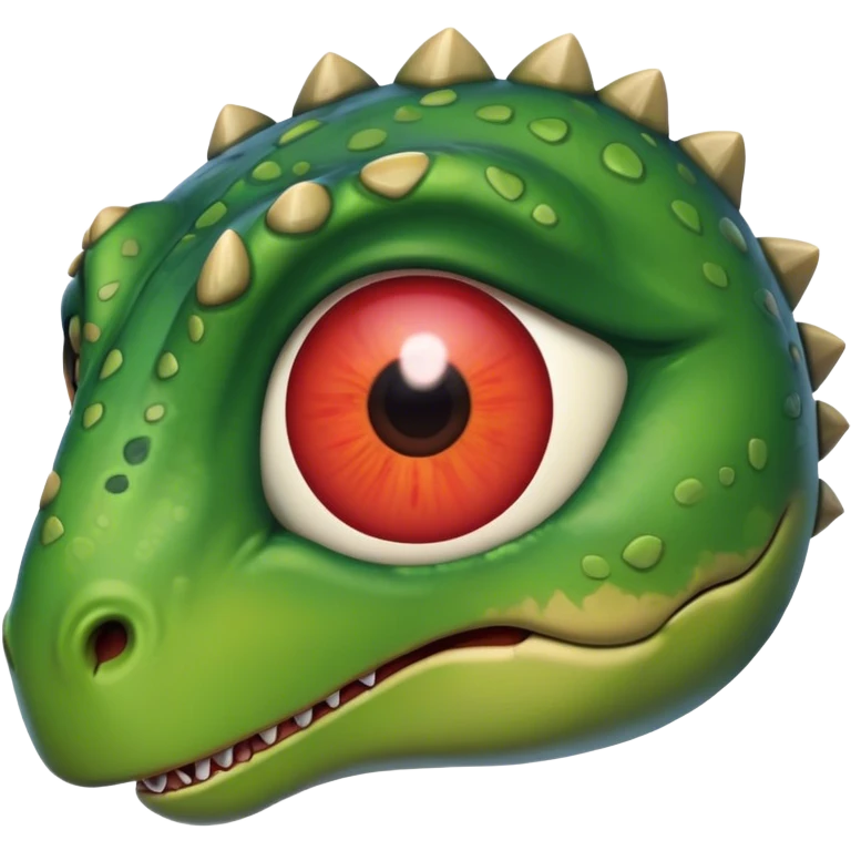 dinosaur's eyes heart-shaped emoji