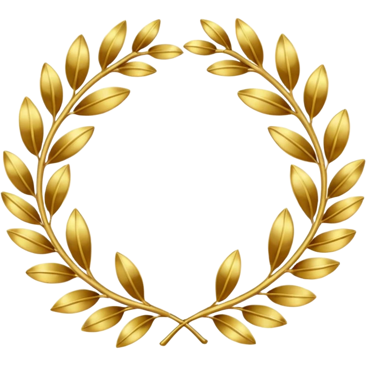 Laurel Wreath golden emoji