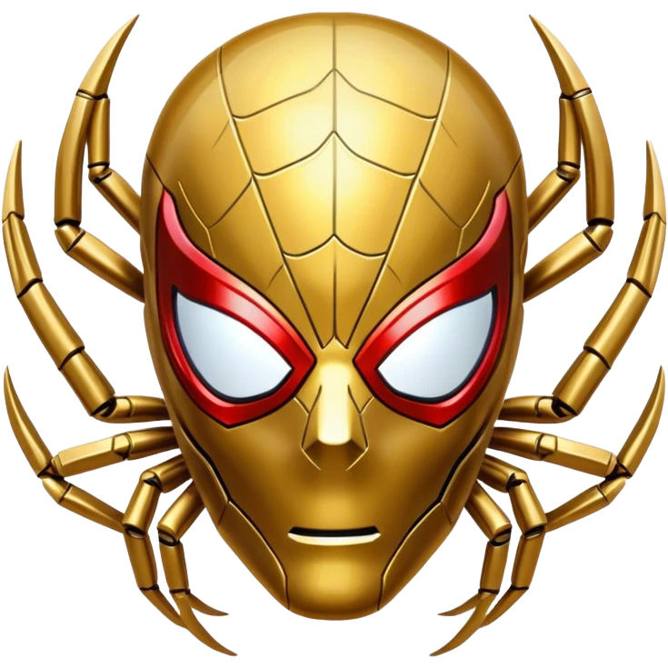 golden Terminator Spider-man Face emoji